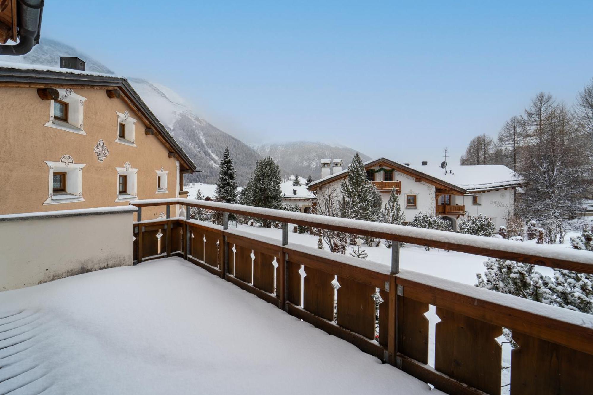 Chalet St Moritz Madulain Bagian luar foto